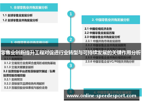 零售业创新提升工程对促进行业转型与可持续发展的关键作用分析